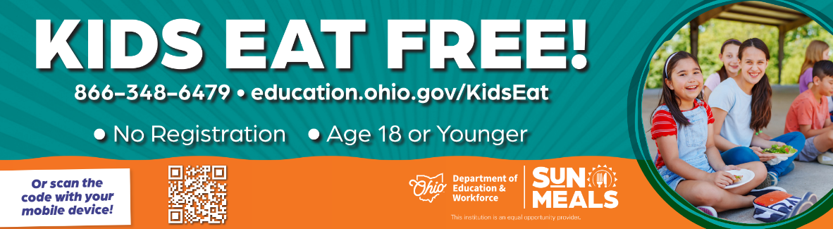 Kids eat free - Sun Meals program Ohio Department of Education & Workforce